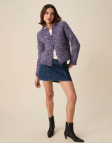 Twirl Round Neck Cardigan in Hayfield Bonus Marl Chunky (10951)