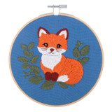 Pattern of Embroidery Kit with Hoop - Fox