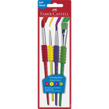 Faber Castell Pinsel Soft Grip Childrens Brushes (4pcs)