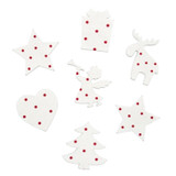 Christmas Craft Embellishments (7pcs) - Dotty Christmas