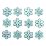 Christmas Craft Embellishments (12pcs) - 3D Mini Snowflakes