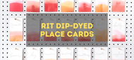 Rit Dip Dyed Place Cards - Step by Step Guide