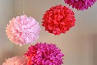 DIY Paper Pom-Poms 