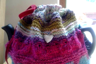 "Knitted Love" Tea Cosy