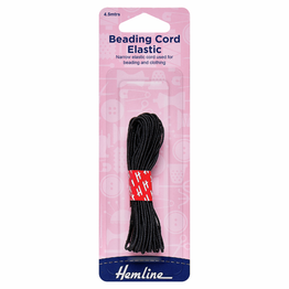 Beading Cord Elastic (4.5mtrs) - Black