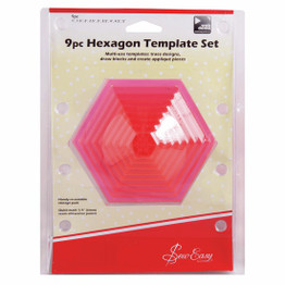 Hexagon Template Set - 9 pcs