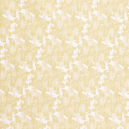 Mystic Cranes Waves Metallic - 100% Cotton