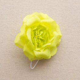 Flower: Open Camilia - Lime Green