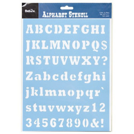 Alphabet Stencil - Serif