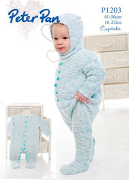 Sleepsuit and Balaclava in Peter Pan Cupcake (P1203)