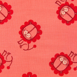 Pink Lions Print- 100% Cotton