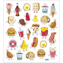 Sticker Sheet (27pcs) - Fast Food