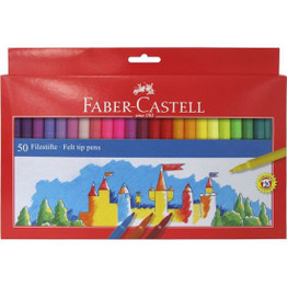 Faber Castell - Felt Tip Pens (50pk)