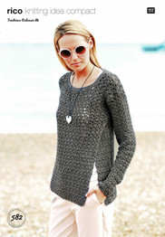 Crocheted Sweater in Rico Fashion Balance DK (582) - CROCHET