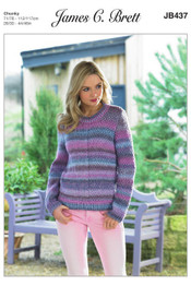 Sweater in James C Brett Marble Chunky (JB437)