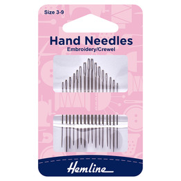 Hand Needles - Embroidery/Crewel (16pk)