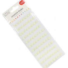 10mm Adhesive Pearls (88pcs) - Ivory