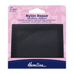 Waterproof Nylon Repair Patch - Black