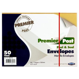 Peel and Seal Envelopes - Manilla (50pcs)