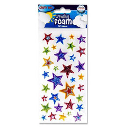 Squishy Foam Stickers (32pcs) - Stars