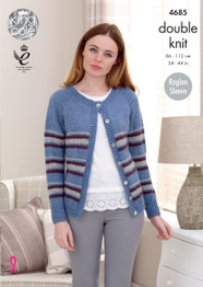 Cardigan & Sweater in King Cole DK (4685)