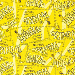Willy Wonka Golden Ticket - 100% Cotton
