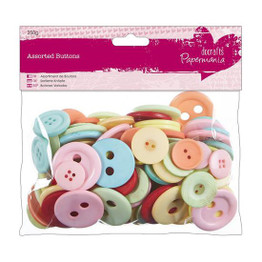 Assorted Buttons (250g) - Vintage