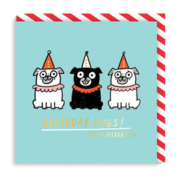 Greeting Card - Birthday Pugs
