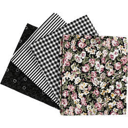 Fat Quarter Bundle (4pcs) - Black