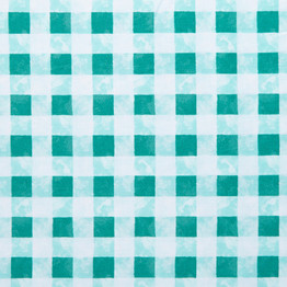 Bloom Turquoise Check - 100% Cotton