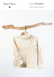 Ciara Sweater in Yarn Vibes Aran