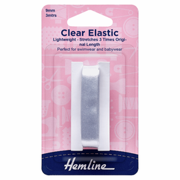 Lightweight Clear Elastic (3m) - 9mm