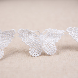 White Butterfly Trim (50mm) - Per Metre