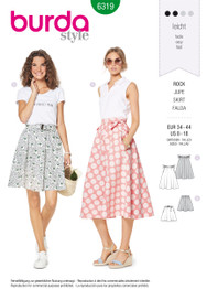 Burda Style Pattern Misses' Bell Shaped Skirt (6319)