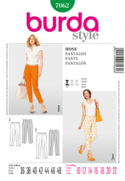 Slim-Fit Trousers in Burda Style (7062)