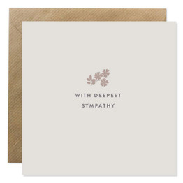 Greeting Card - With Deepest Sympathy