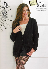 Jackets in King Cole Chunky (3837)