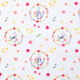 Pater Rabbit: Floral Wreath - 100% Cotton