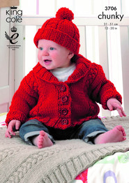 Jacket, Blanket & Hat in King Cole Comfort Chunky (3706)