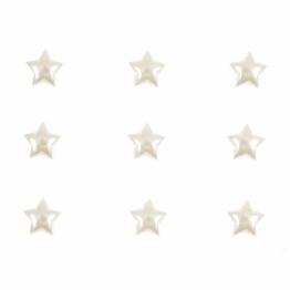 Craft Embellishments (9pcs) - Pearl Stars