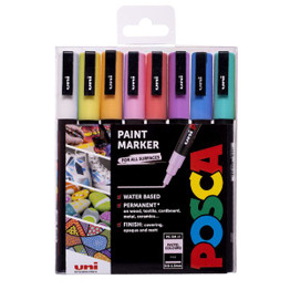 Posca PC-3M Fine Paint Markers (8pk) - Pastel