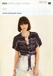 Bolero & Waistcoat in Rico Creative Melange Glitz Chunky (263)