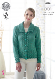 Jacket & Waistcoat in King Cole Fashion Aran (4818)