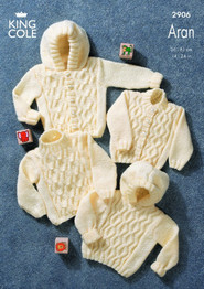 Sweaters & Jackets in King Cole Bounty Aran (2906)