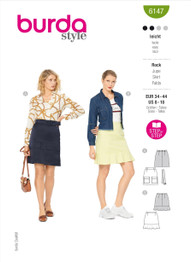 A-Line & Flounce Skirts in Burda Misses' (6147)