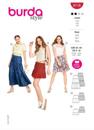 Tiered Skirts in Burda Misses' (6116)