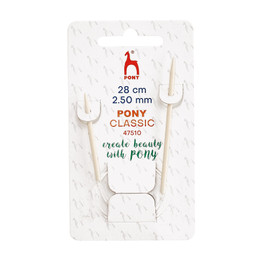 Pony Socks Fixed Circular Knitting Needles - 28cm