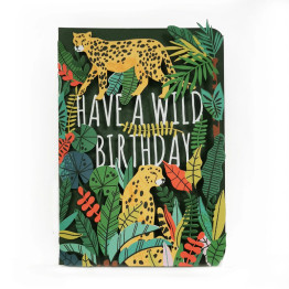 Greeting Card - Have a Wild Birthday - Paper Cut Art