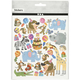 Sticker Sheet (28pcs) - Animal Birthday