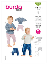 Babies' Top & Trousers in Burda Kids (9278)